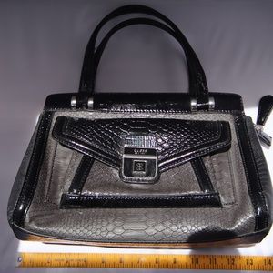 Black and Gray Guess Bag